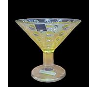 6 Bonnets Crème Glacée / Dessert Verre optic Jaune Marque LEONARDO - Vente -neuf