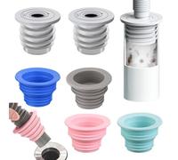 6 Bouchon Anti Odeur Machine à Laver, FORMVERSITY Bouchon de Vidange Joint Machine à Laver, Laver Bouchon d'Étanchéité de Tuyau d'Évacuation, Joint à Tuyau Vidange Lave pour Machine à Laver Tuyaus