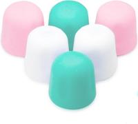 6 Bouchons de Dentifrice à Fermeture Automatique par Tilcare - Distributeurs de Bouchons sans Perte pour la Salle de Bain des Adultes et des Enfants - en Silicone de qualité Alimentaire et sans BPA