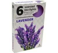 6 Bougies à chauffe-plat parfumées à la lavande,: