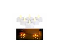 Britesta : 6 bougies chauffe-plat à LED à effet flamme et minuteur