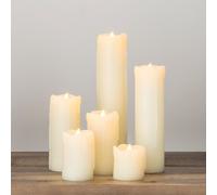 6 Bougies Cierges LED Effet Cire Fondu