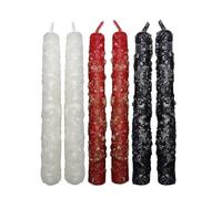 6 bougies de rue avec sel 11 cm - Bougies de promesse - Éloigne les mauvaises énergies et attire les bonnes énergies (MÉLANGE)