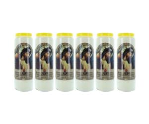 6 Bougies neuvaine Saint Jacques de Compostelle - Bougie Neuvaine - Culte Chrétien en Cire végétale