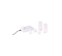 Lunartec 6 bougies plates à LED flamme scintillante
