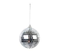 6 boules disco argentées Disco Party Deko Ø : 8 cm