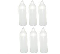 6 bouteilles à écraser transparentes 350 ml sans gouttes Bouteilles de ketchup Bouteille de moutarde Bouteille de mayonnaise