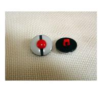 6 Boutons Bérets marins Coloris Blanc 13 mm Plastique