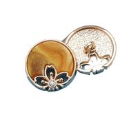 6 boutons métalliques de 15 à 23mm, Couleur 1, 23mm 6 pièces