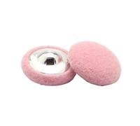 6 boutons ronds colorés recouverts de tissu de 15 à 38mm, Couleur 1, 34mm 6 pièces