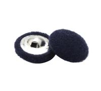 6 boutons ronds colorés recouverts de tissu de 15 à 38mm, Couleur 3, 32mm 6 pièces