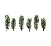6 Branches décoratives - Rameaux de Sapin - Art Floral - 7,7 et 9,5 cm