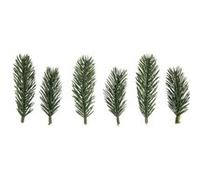 6 Branches décoratives - Rameaux de sapin - Art floral - 7,7 et 9,5 cm Multicolore G