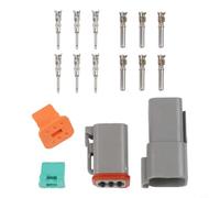 6 broches pour connecteur et prise allemands avec contacts plaqués argent, boîtier ignifuge pour réparation de faisceau de câblage automobile, système de connecteur étanche pour camion bateau pour