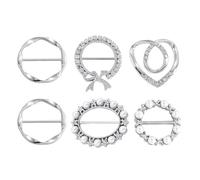 6 Broches Pour Femmes, Pinces À Vêtements, Pinces Décoratives Pour Vêtements Pour Femmes, Boucles D'Écharpe Pour Femmes, Boucles De Ceinture