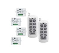 6 Buttons 433MHz RF /Off Wireless Remote Control Household Wiring-Free Panel