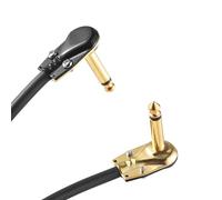 6 Câbles de Patch de Guitare Pack avec Connecteurs à Angle Droit pour l'enregistrement de Musique, Commutateur DI intégré et Réduction du Bruit, qualité Sonore Hifi, Matériau de Haute qualité,
