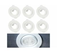 6 cadres de montage pivotants pour spot encastrable Luminea