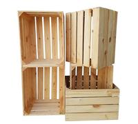 6 caisses en bois d'aspect naturel, les boîtes sont parfaites pour le rangement et l'organisation dans n'importe quel endroit, décoration d'intérieur ou présentoir