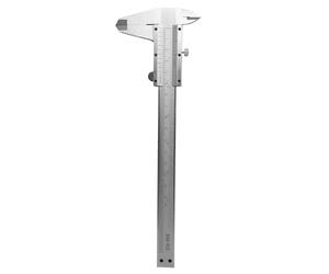 (6) Calibrador de precision, nonio 0,05 mm, caja de madera 150 mm
