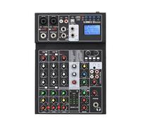 6 Canaux Bluetooth 24 Effet USB Enregistrement Ordinateur Enregistrement Karaoké Fête Studio Mobile Diffusion En Direct Mélangeur Audio