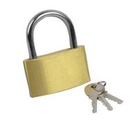 (6) Candado cilindrico de latón, 60 mm