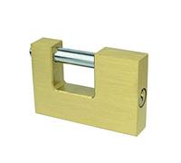 (6) Candado de laton, 80 mm