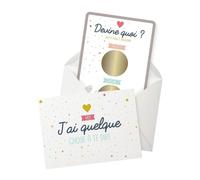 6 Cartes À Gratter Fille Ou Garçon 12.5x17.5cm Or