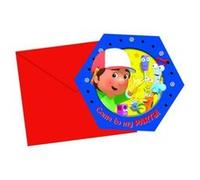 6 Cartes d'invitation Manny et ses outils™