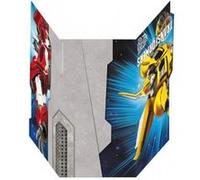 6 Cartes D'invitation Transformers¿ Bleu