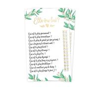 6 Cartes questions des Mariés - Elle ou Lui