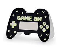 PartyDeco Cartons invitation Gamer Jeux vidéo 16 x 11,5 cm Noir 6