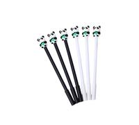 6-Cartoon Soft Panda Stylo Gel Étudiant Mignon Papeterie Carbone Noir