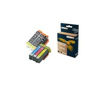 QUALITONER - 6 Cartouches compatible pour EPSON T33 XL T33XL Noir (x2) + Cyan + Magenta + Jaune + Photo Noir (Orange) pour Epson Expression Premium XP Noir