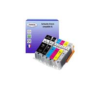 6 Cartouches compatibles avec Canon PGI-570, CLI-571 XL pour Canon Pixma TS8053, TS9050, TS9055