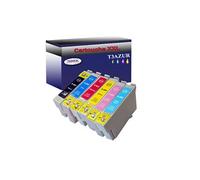 6 Cartouches Compatibles pour Epson Stylus Photo PX820FWD, PX830FWD remplace Epson T0801 T0802 T0803 T0804 T0805 T0806 -
