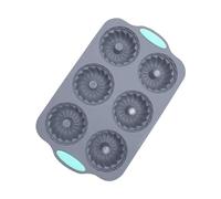 6 Cavity Holiday Ice Molds Reusable Craft Supplies Christmas Wreath Ice Tray Silicone Molds for Freezer Chocolate Cake Food Baking Whiskey Cocktail