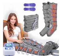 6-cavity Machine de pressothérapie, Masseur Électrique Compression d'air, Bottes pressothérapie, Drainage lymphatique Jambes, Massage Jambe, pressotherapie Jambes et Ventre et Bras