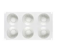 6-Cavity Silicone Mousse Cake Mold | Charlotte French Dessert Baking Pan