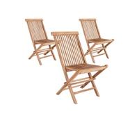 6 chaises de jardin en teck toledo House Nordic