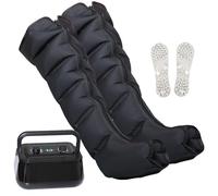 6 Chambres Appareil De Massage À Compression d'air pour Jambes, Bottes Pressothérapie XXL, Drainage Lymphatique Corps Complet, Appareil Circulation Sanguine Jambes, Massage Mollet