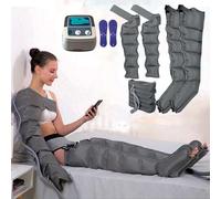 6 Chambres Appareil De Massage À Compression D'air Pour Jambes︱ Drainage Lymphatique Jambes︱ Pressothérapie Jambes︱ Appareil Circulation Sanguine Jambes pour la Relaxation de la Douleur