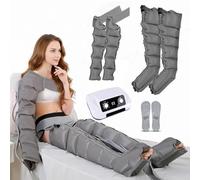 6 Chambres Appareil De Massage À Compression D'air Pour Jambes, Massage Drainage Lymphatique Jambes, Bottes Pressothérapie XXL, Pressotherapie Jambes Et Ventre Et Bras, Massage Mollet
