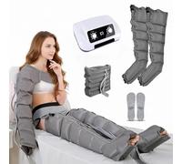 6 Chambres Appareil De Massage À Compression D'air Pour Jambes, Massage Drainage Lymphatique Jambes, Bottes Pressothérapie XXL, Pressotherapie Jambes Et Ventre Et Bras, Massage Mollet