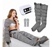 6 Chambres Appareil De Massage À Compression D'air Pour Jambes, Massage Drainage Lymphatique Jambes, Bottes Pressothérapie XXL, Pressotherapie Jambes Et Ventre Et Bras, Massage Mollet
