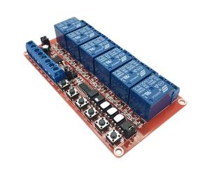 6-Channel 3-Position Button Interlocking Relay Module | Smart Electric Control Box | Self-Locking Relay Module for Automation and Electrical Control Systems