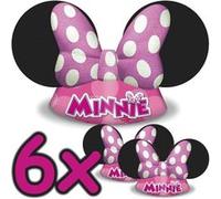 6 Chapeaux De Fête Minnie Bow-Tique Taille Unique Rose