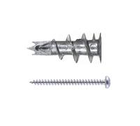 6 chevilles autoperceuses en acier pour plaque de plâtre avecvis Fischer 31mm