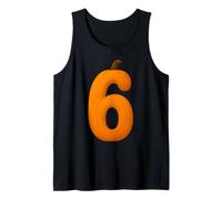 6 Chiffres Six Sept Citrouille Automne Halloween Amusant Assorti Débardeur