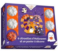 6 citrouilles d'Halloween et un panier à décorer - coffret avec accessoires - Collectif - Deux Coqs D'or - Coffret - Document jeunesse